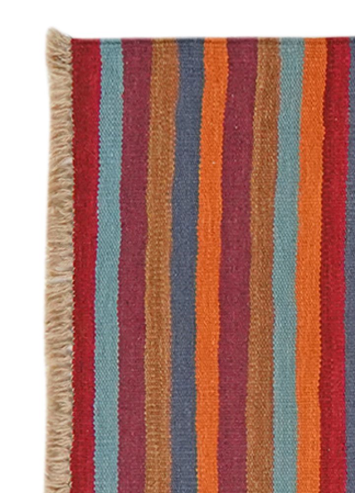 Kelim Gashgai — Handmade, 63x199 cm, Multicolor, 100% Virgin Wool | View 3