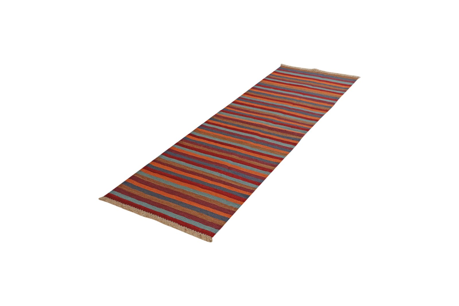 Kelim Gashgai — Handmade, 63x199 cm, Multicolor, 100% Virgin Wool | View 5