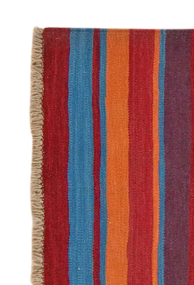 Kelim Gashgai — Handmade, 65x206 cm, Multicolor, 100% Virgin Wool | View 3