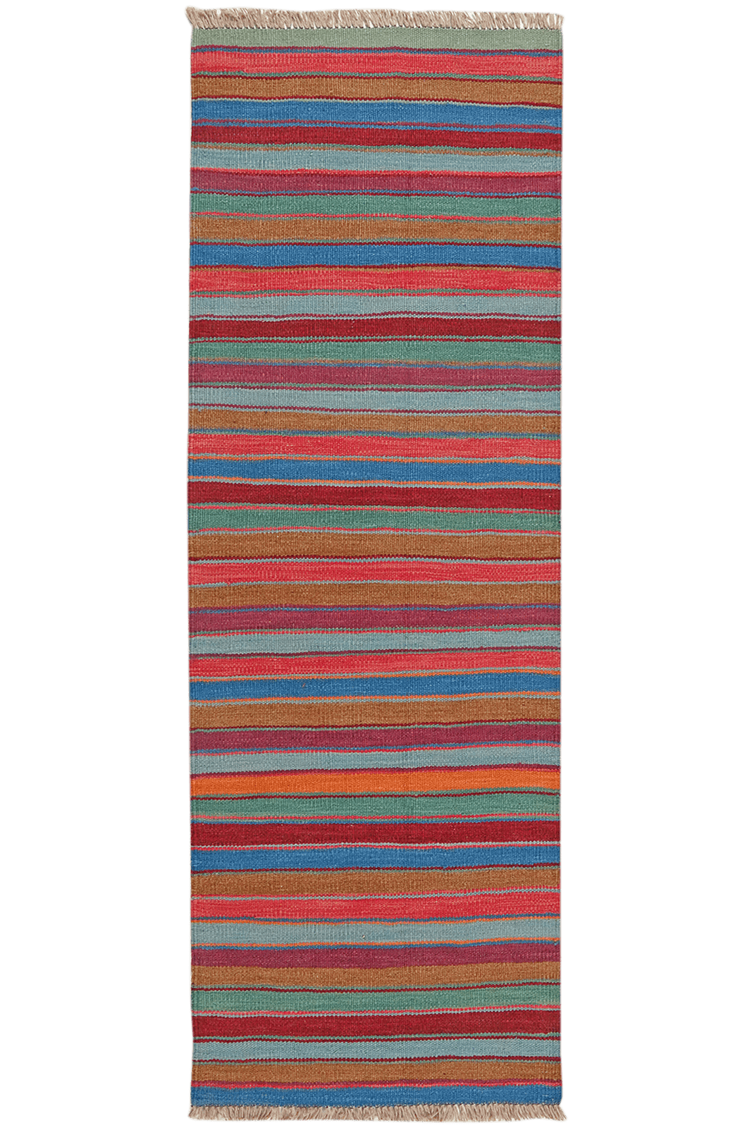 Kelim Gashgai — Handmade, 62x181 cm, Multicolor, 100% Virgin Wool | Main view