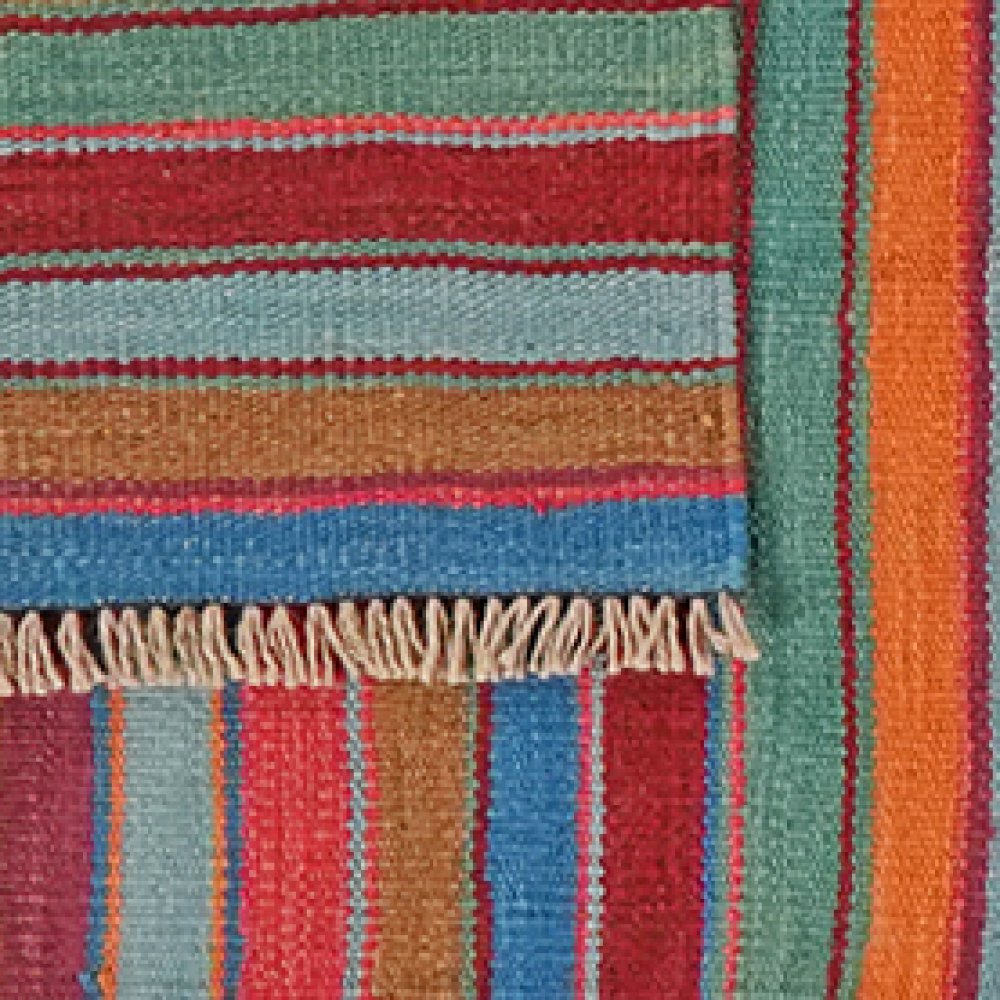Kelim Gashgai — Handmade, 62x181 cm, Multicolor, 100% Virgin Wool | View 6