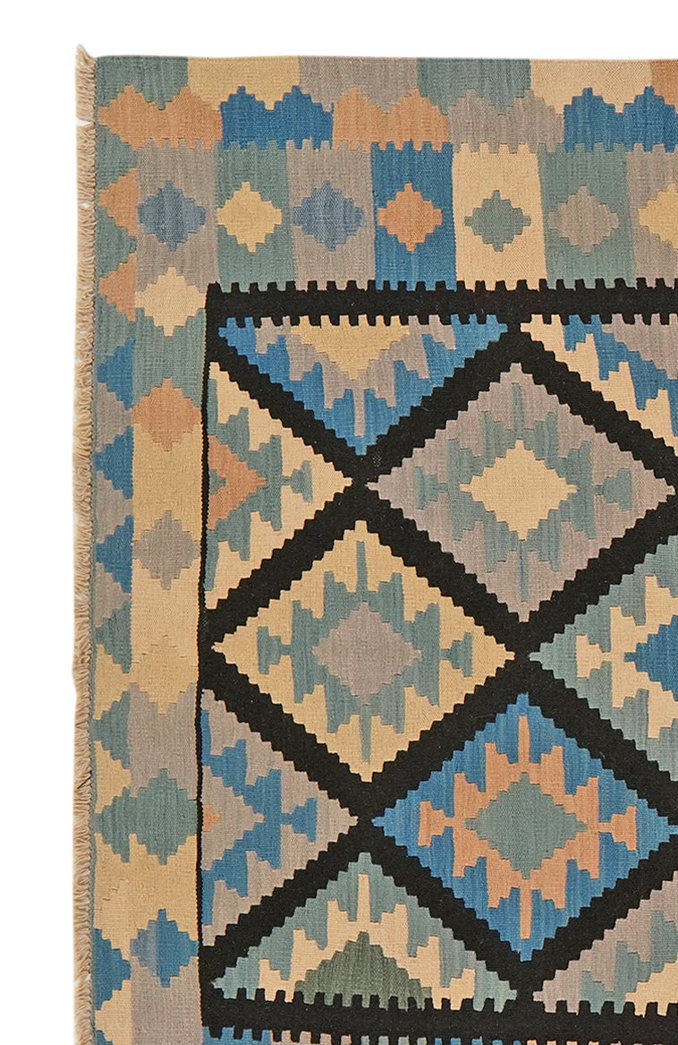 Kelim Gashgai — Handgefertigt, 243x179 cm, Bunt, 100% Virgin Wool | View 4