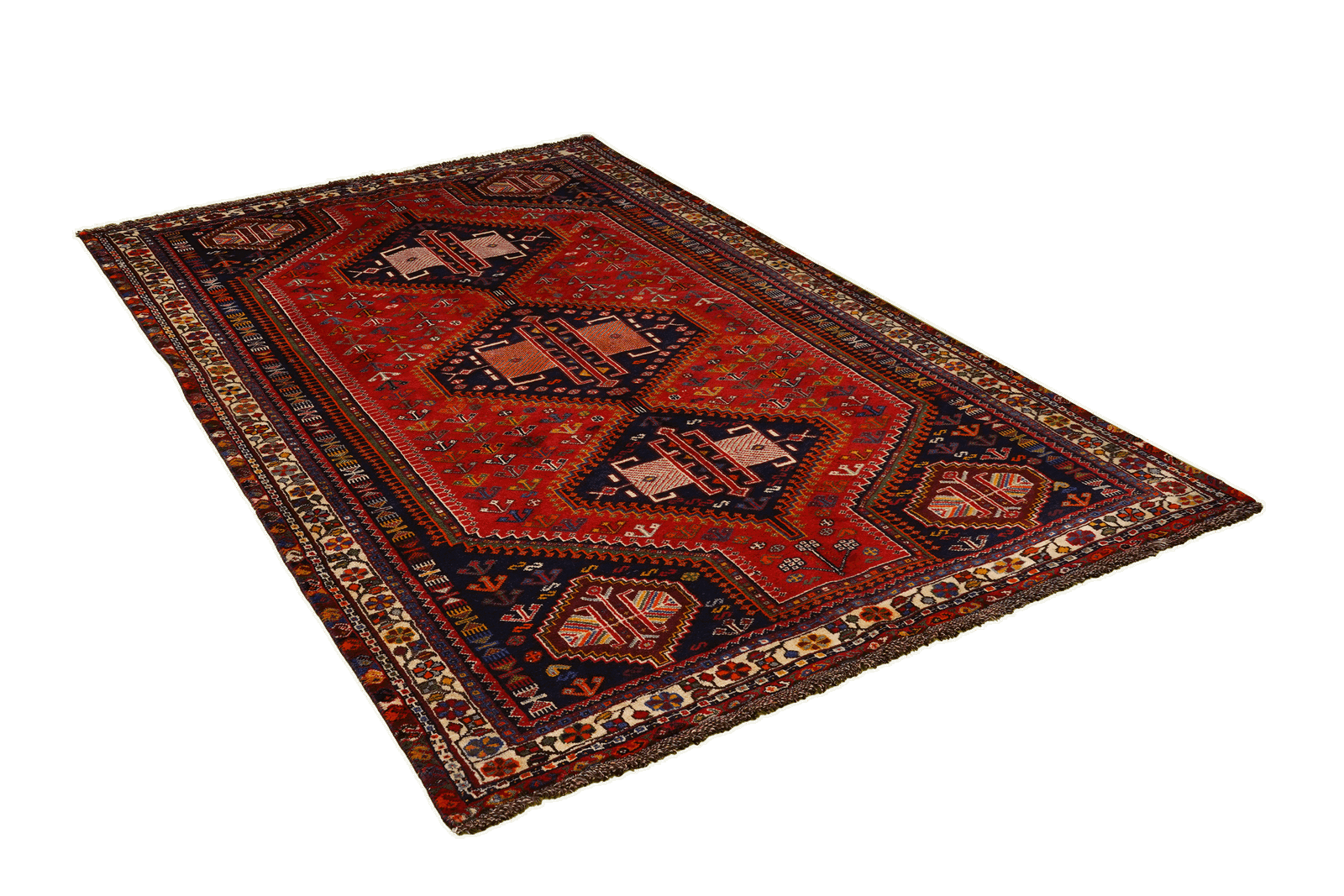 Gashgai — Handgefertigt, 244x152 cm, Beige, 100% Virgin Wool | View 5