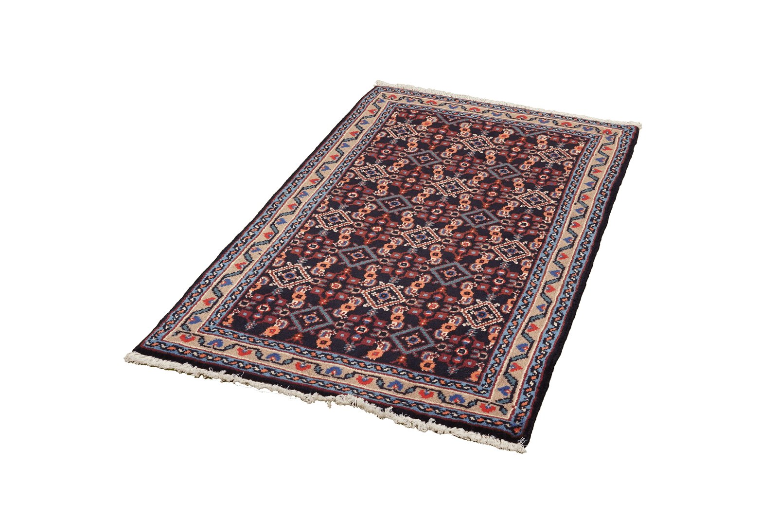 Hosseinabad — Hand-knotted, 75x120 cm, Blue, 100% Virgin Wool | View 5