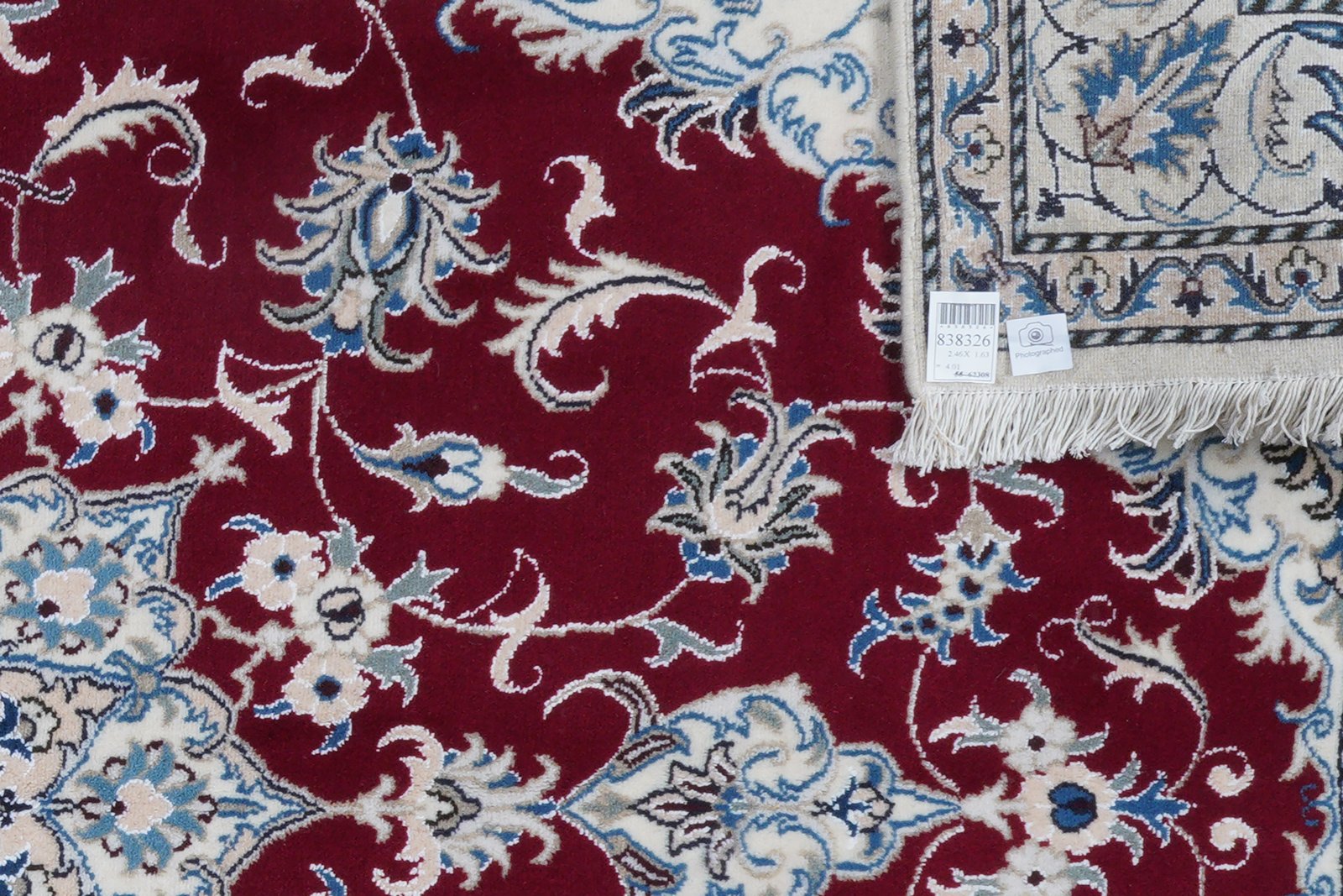 Nain 12La — Hand-knotted, 163x246 cm, Multicolor, 100% Virgin Wool | View 6