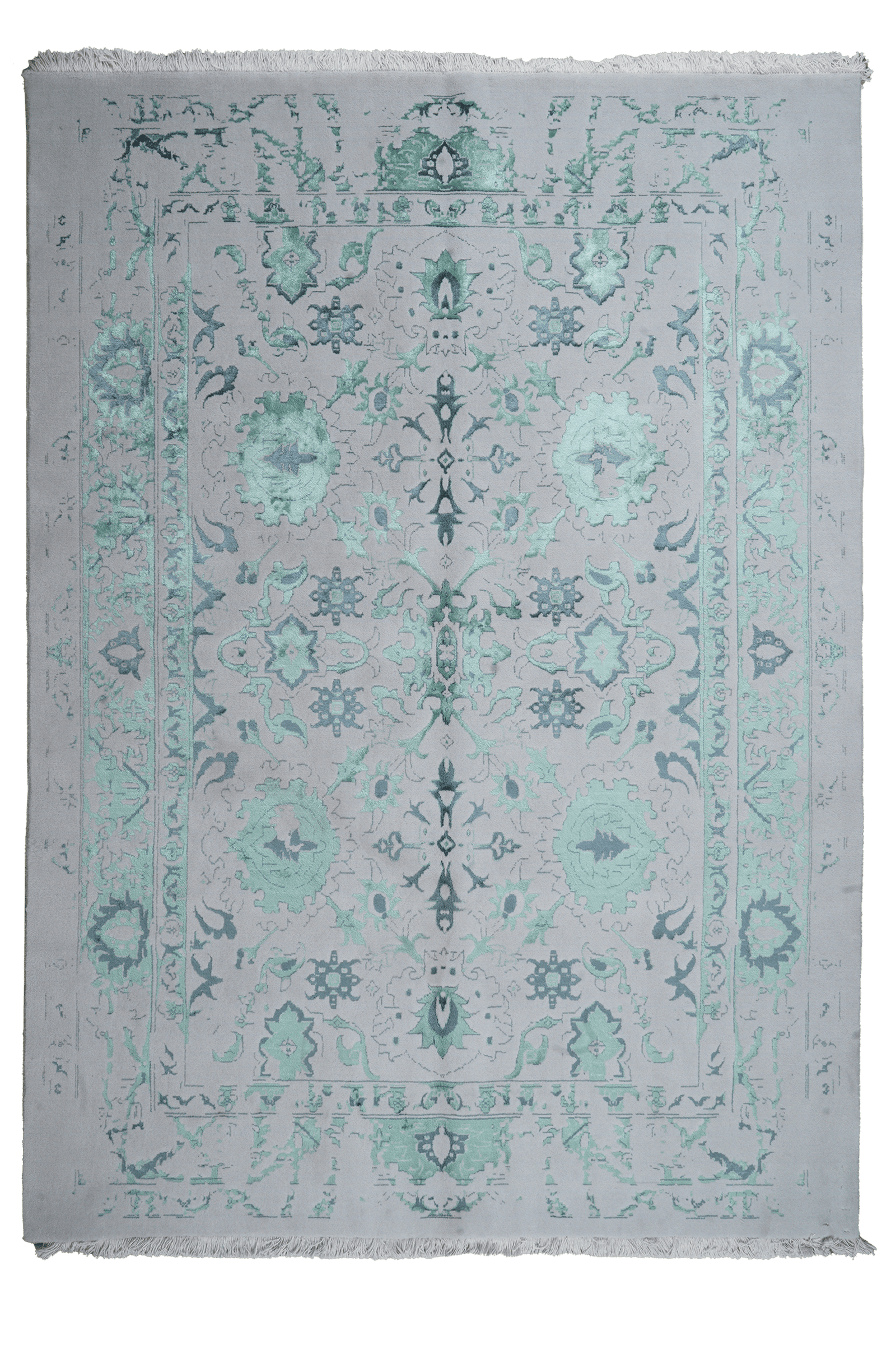 Paradayda — Hand-knotted, 172x235 cm, Blue, 70% Baumwolle, 30% Viskose | Main view