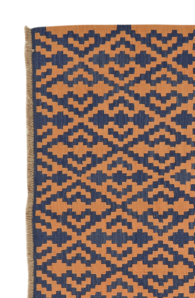 Kelim Gashgai — Handmade, 157x195 cm, Beige, 100% Virgin Wool | View 3