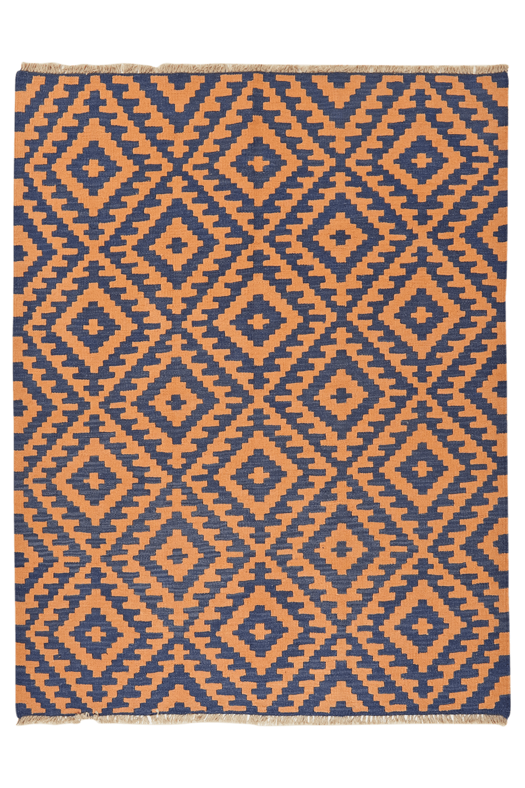 Kelim Gashgai — Handmade, 153x197 cm, Beige, 100% Virgin Wool | Main view