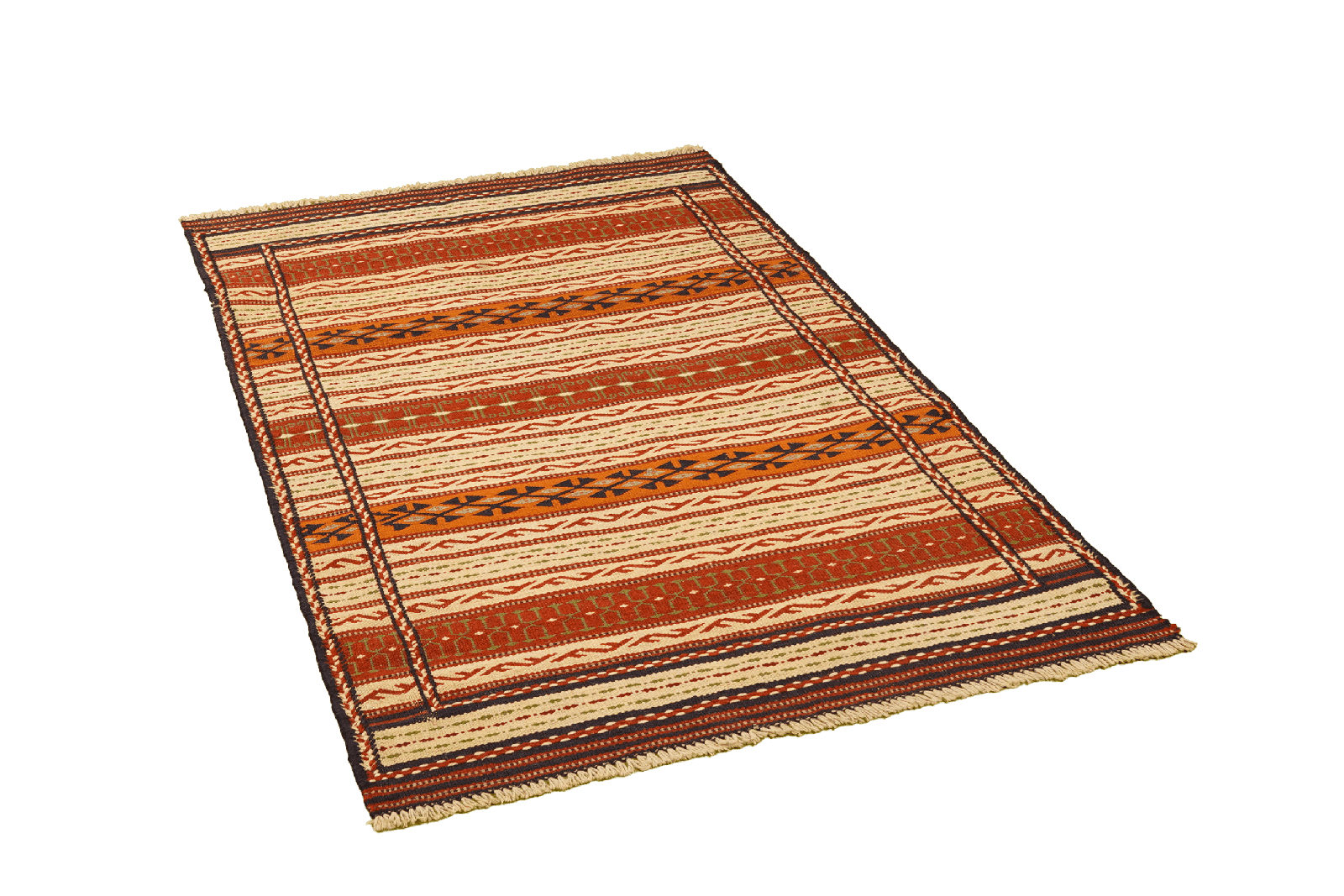 Kelim Kordi — Handmade, 96x148 cm, Multicolor, 100% Virgin Wool | View 4