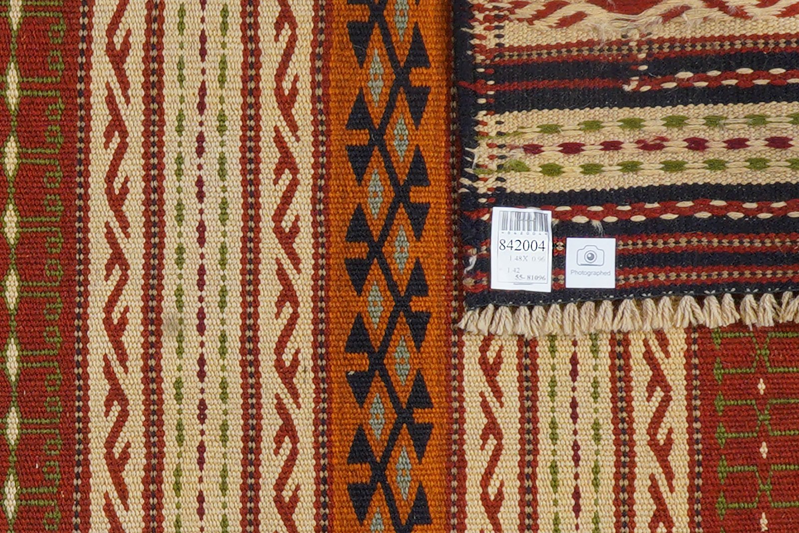 Kelim Kordi — Handmade, 96x148 cm, Multicolor, 100% Virgin Wool | View 5