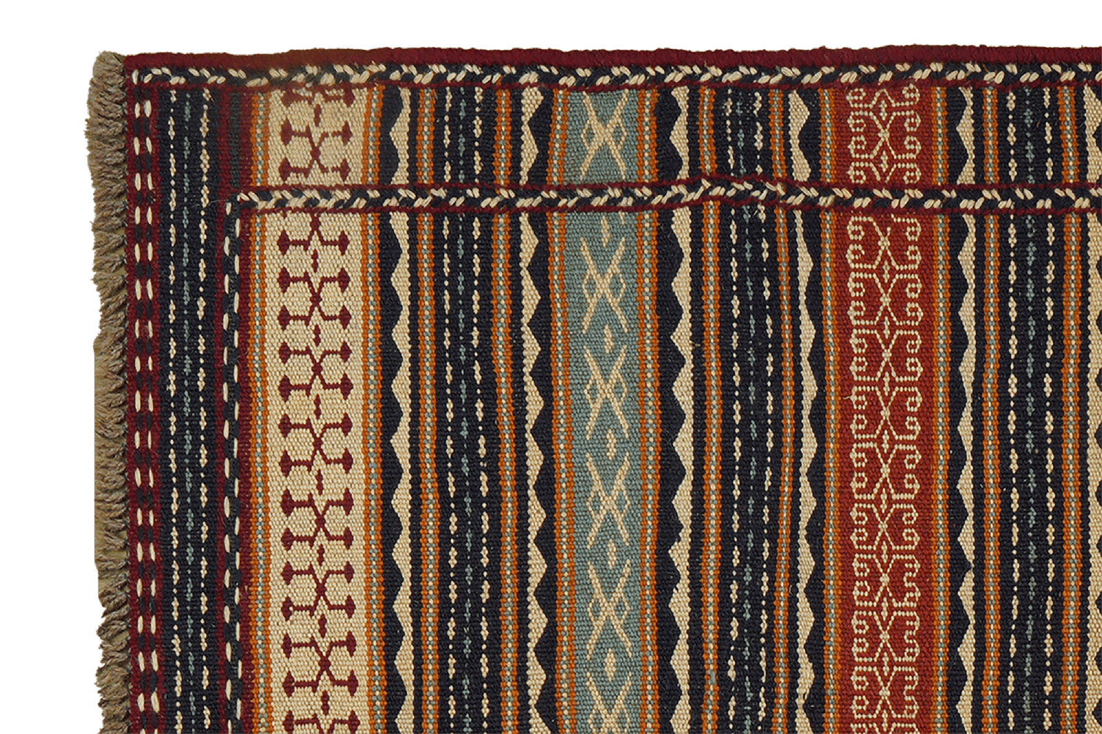 Kelim Kordi — Handmade, 101x146 cm, Multicolor, 100% Virgin Wool | View 3