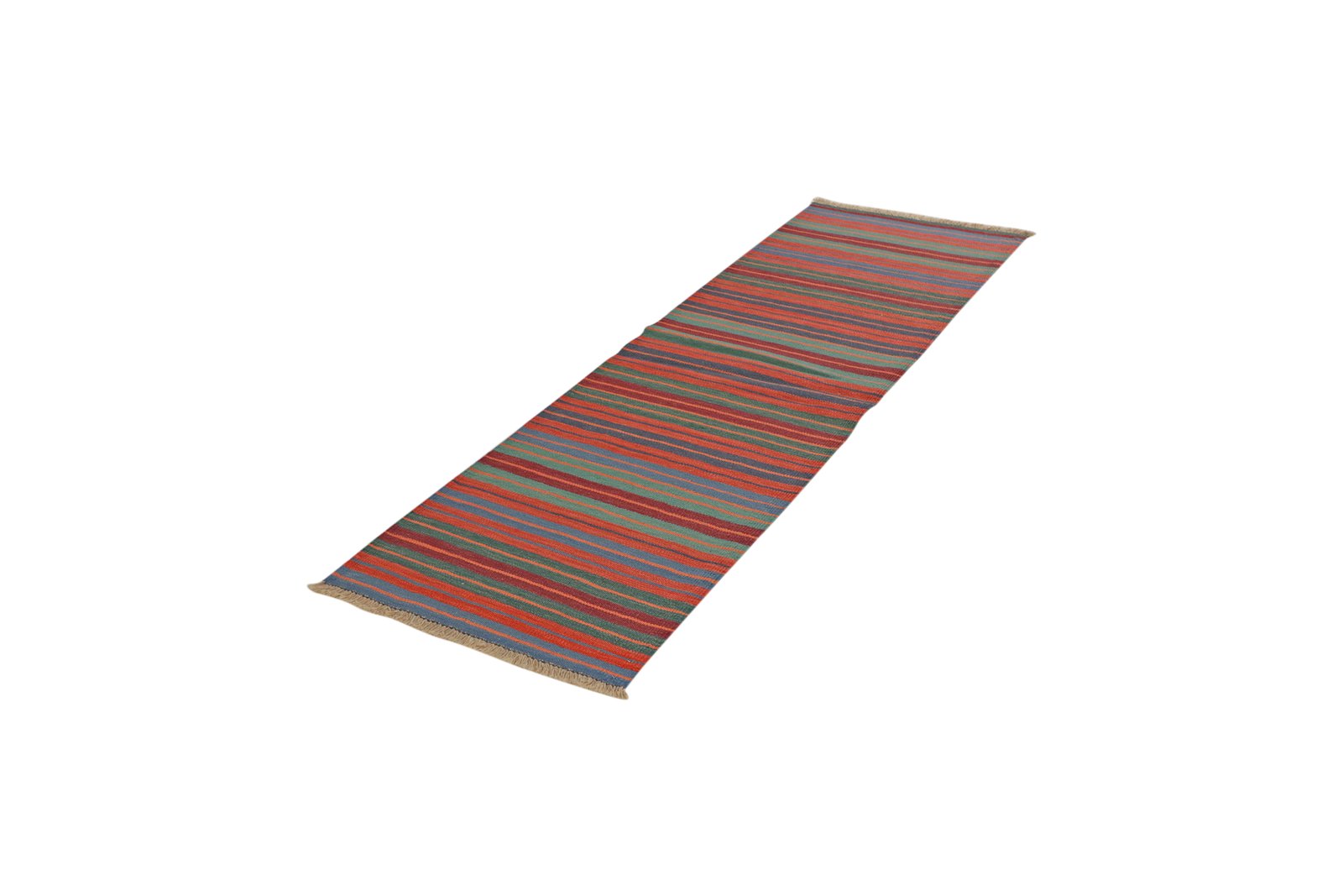 Kelim Gashgai — Handmade, 62x197 cm, Multicolor, 100% Virgin Wool | View 5