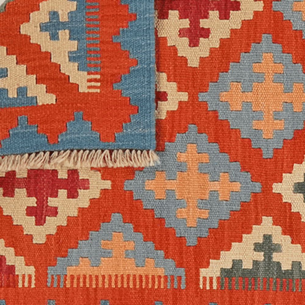 Kelim Gashgai — Handmade, 70x96 cm, Multicolor, 100% Virgin Wool | View 6