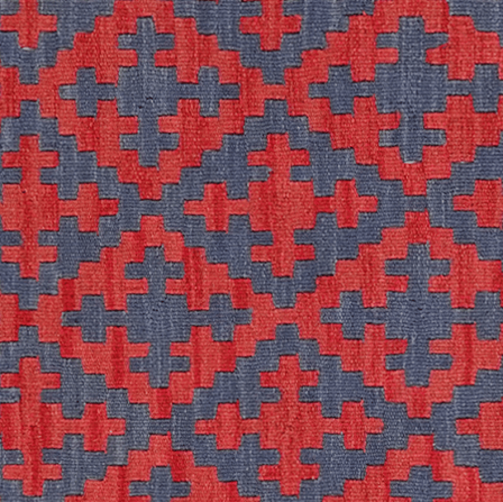 Kelim Gashgai — Handmade, 65x90 cm, Blue, 100% Virgin Wool | View 4