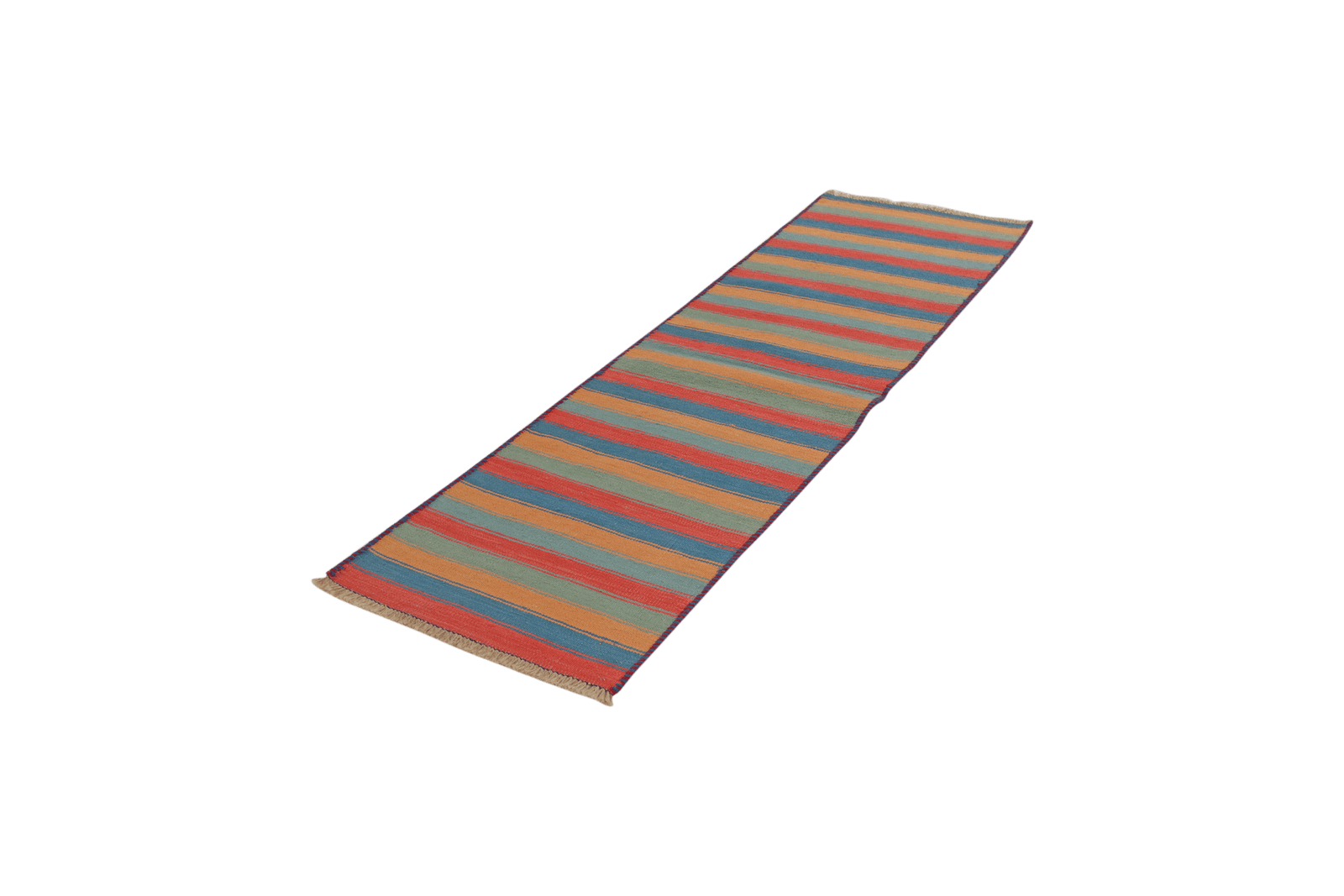 Kelim Gashgai — Handmade, 58x195 cm, Multicolor, 100% Virgin Wool | View 5