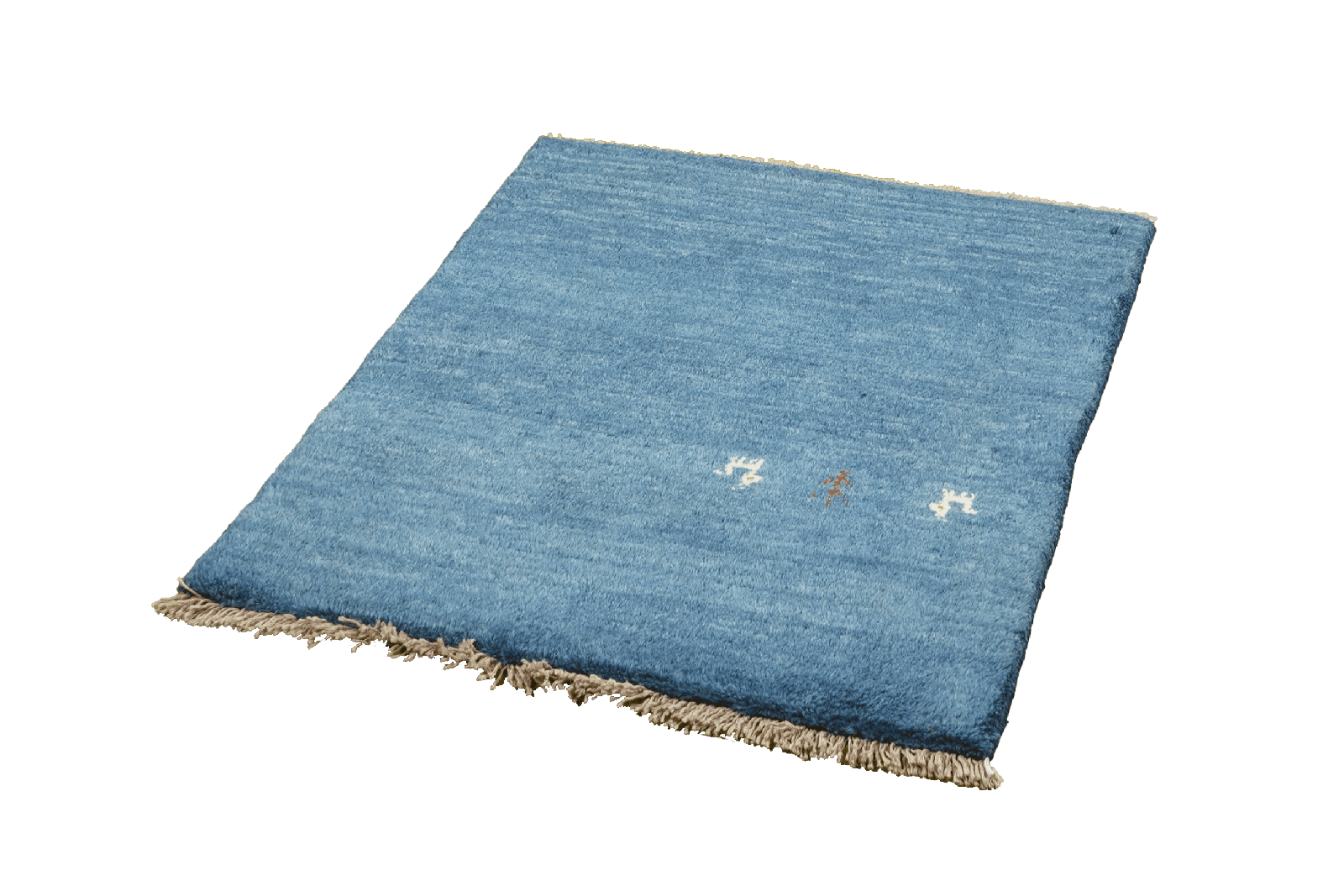 Gabbeh — Hand-knotted, 75x87 cm, Blue, 100% Virgin Wool | View 5