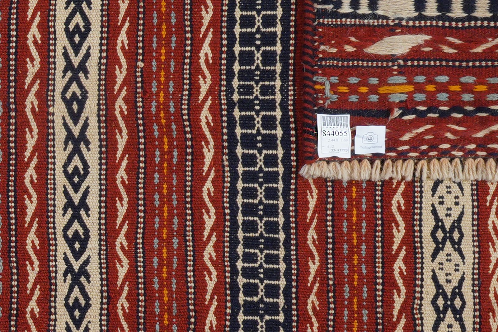 Kelim Kordi — Handmade, 169x244 cm, Multicolor, 100% Virgin Wool | View 5