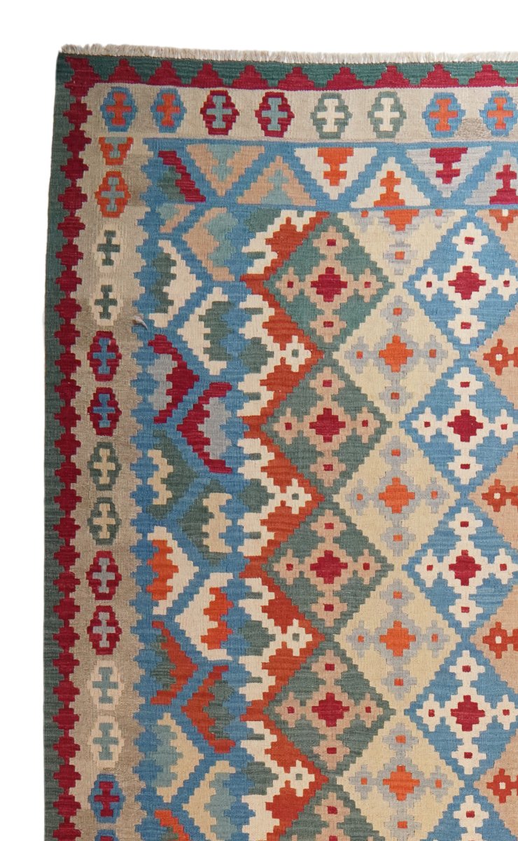 Kelim Gashgai — Handmade, 300x377 cm, Multicolor, 100% Virgin Wool | View 3
