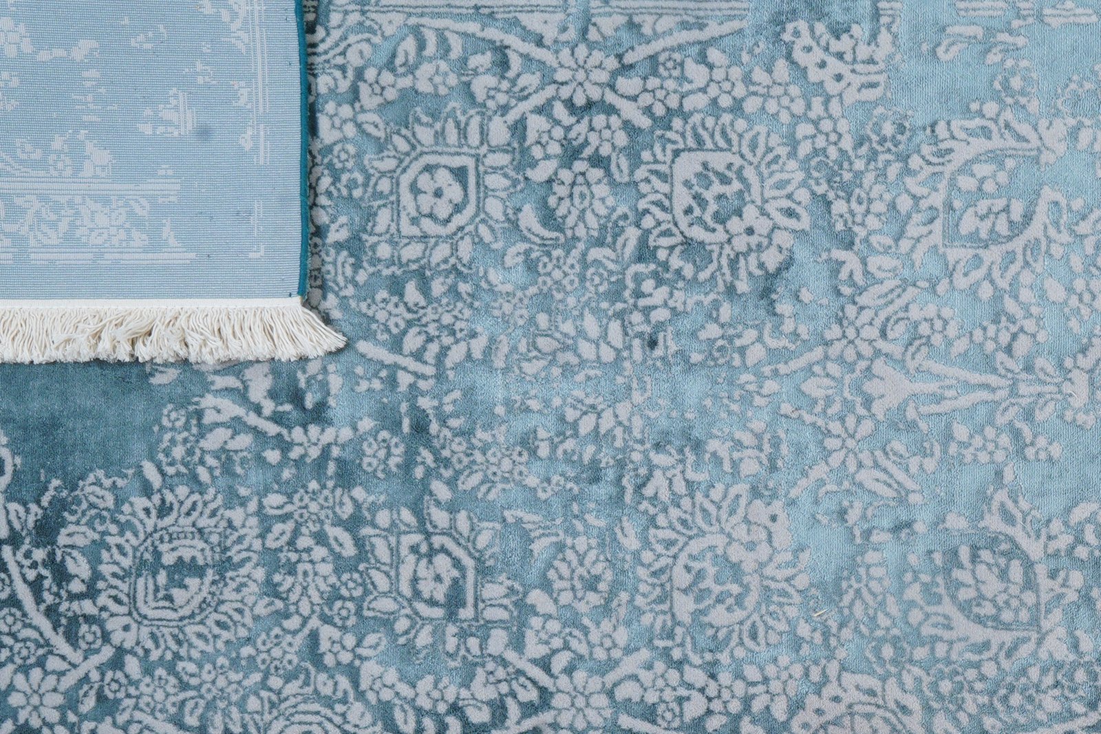 Paradayda — Hand-knotted, 237x300 cm, Blue, 80% Viskose, 20% Baumwolle | View 8