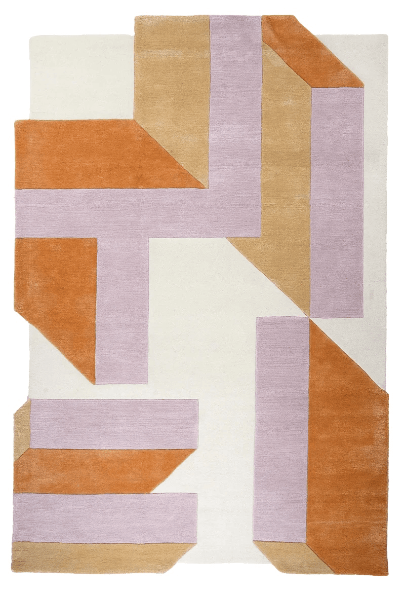 Milo — Hand-knotted, 200x300 cm, Violett, 50% Schurwolle, 50% Viskose | Main view