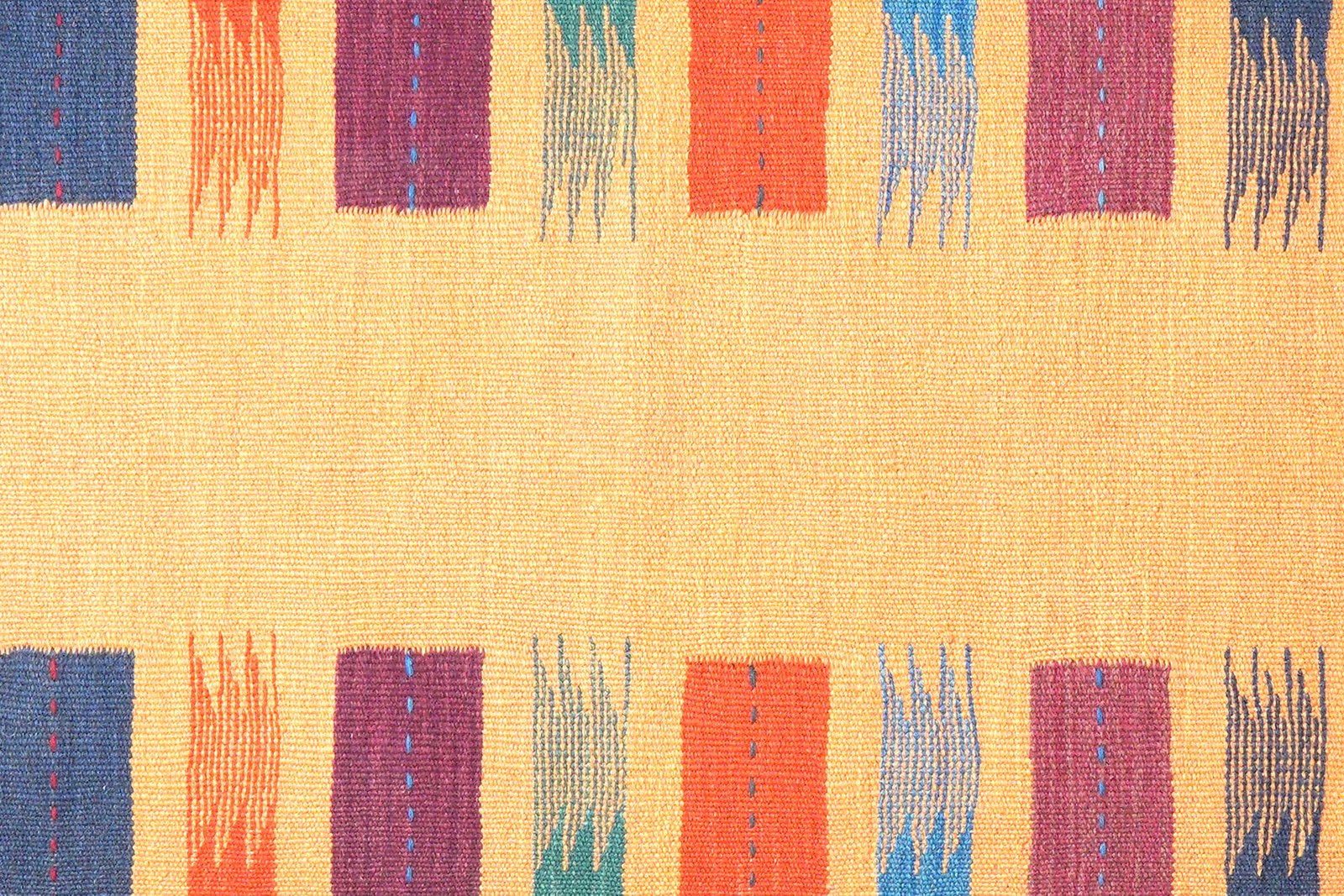 Kelim Gashgai — Handmade, 61x200 cm, Yellow, 100% Virgin Wool | View 5