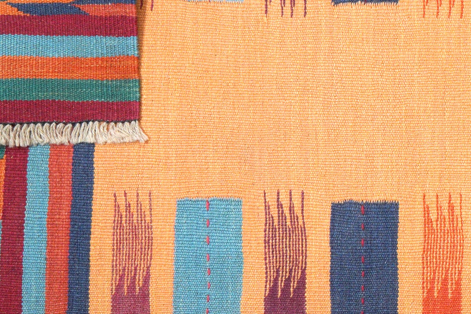 Kelim Gashgai — Handmade, 61x200 cm, Yellow, 100% Virgin Wool | View 6
