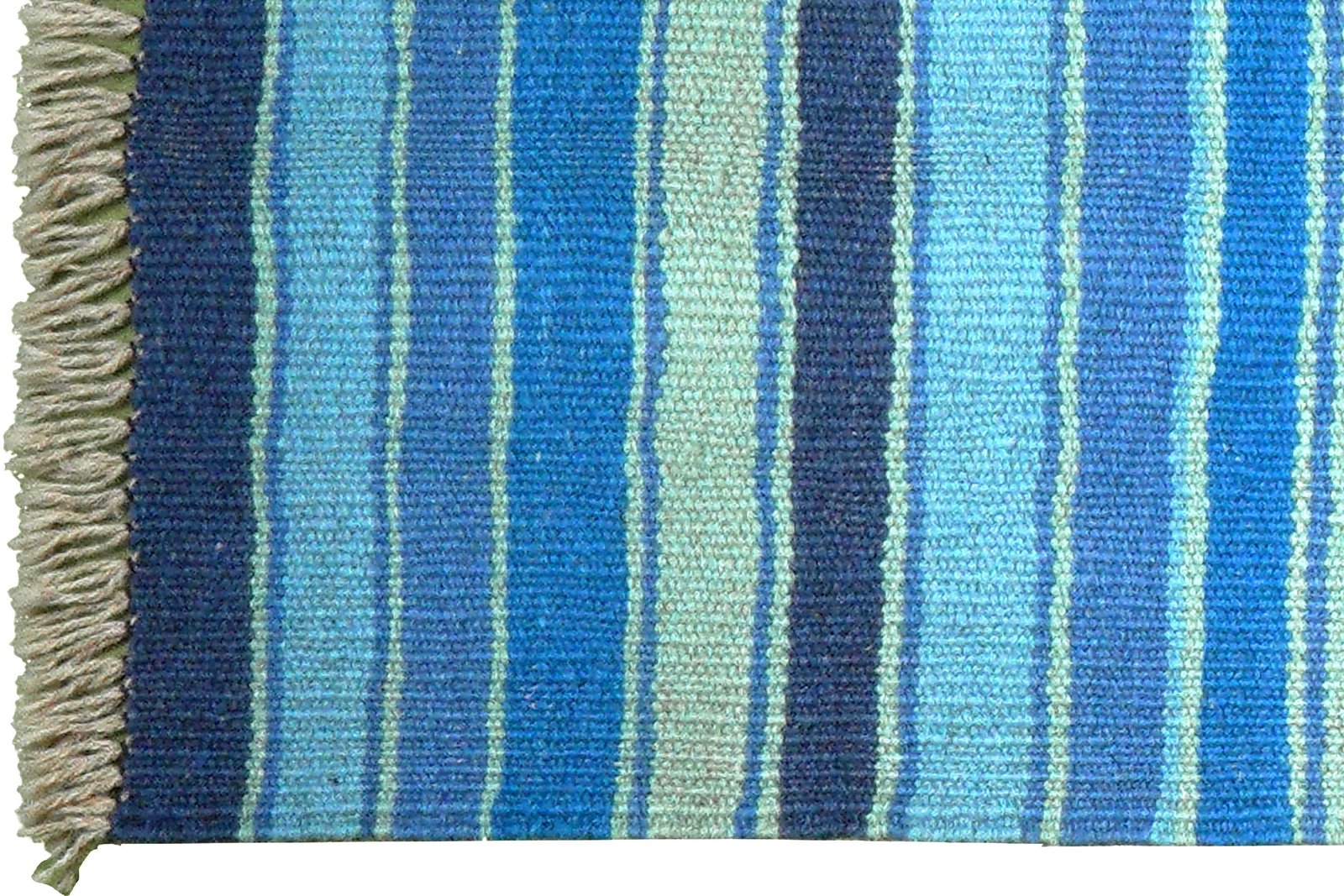 Kelim Gashgai — Handmade, 66x199 cm, Blue, 100% Virgin Wool | View 3