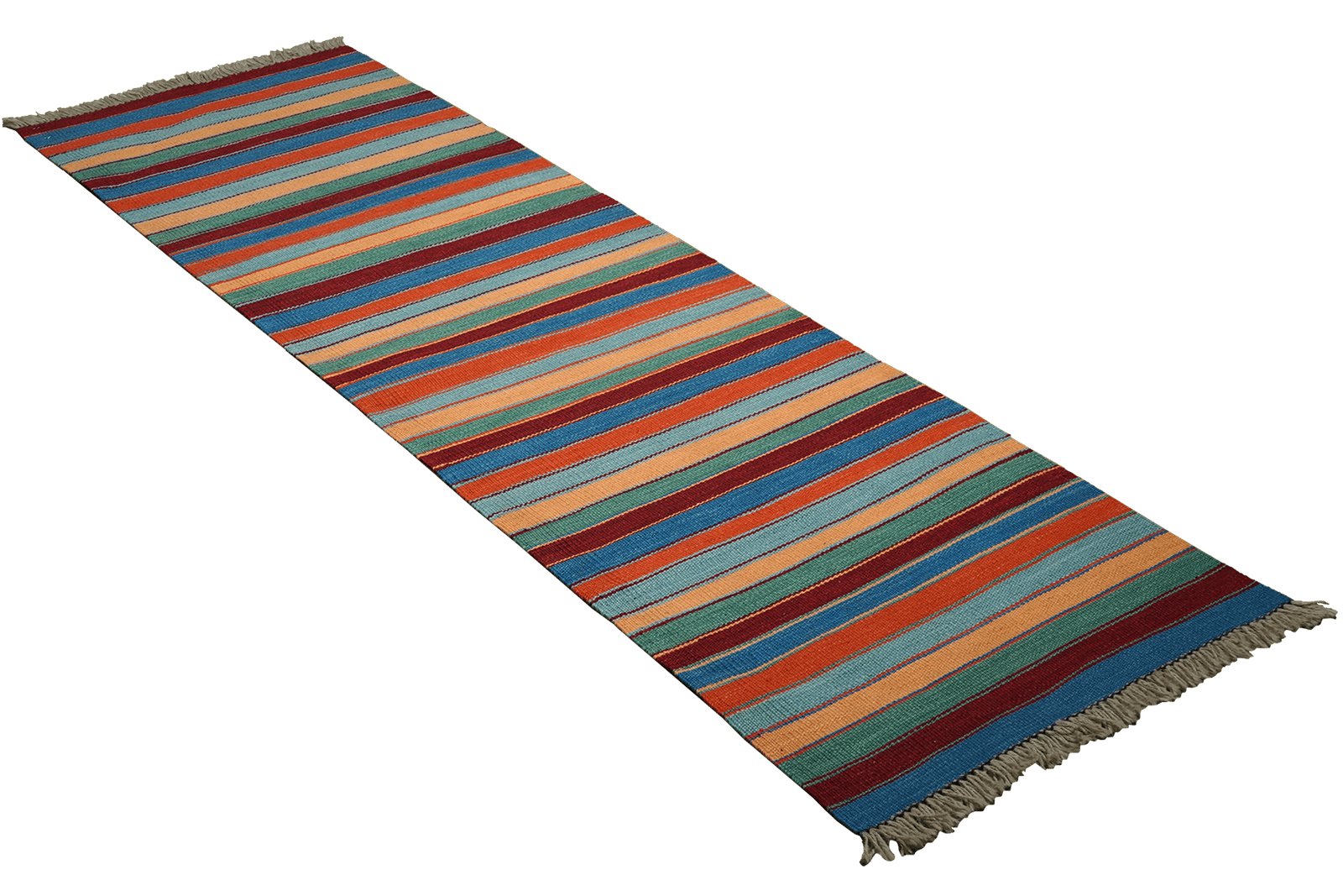 Kelim Gashgai — Handmade, 58x191 cm, Multicolor, 100% Virgin Wool | View 4