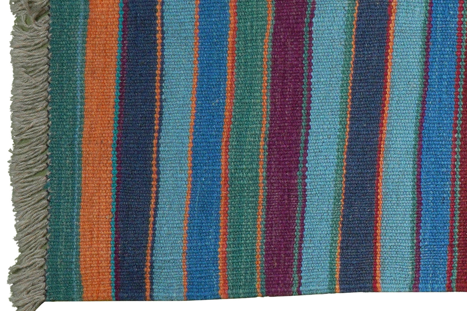 Kelim Gashgai — Handgefertigt, 194x57 cm, Bunt, 100% Virgin Wool | View 4