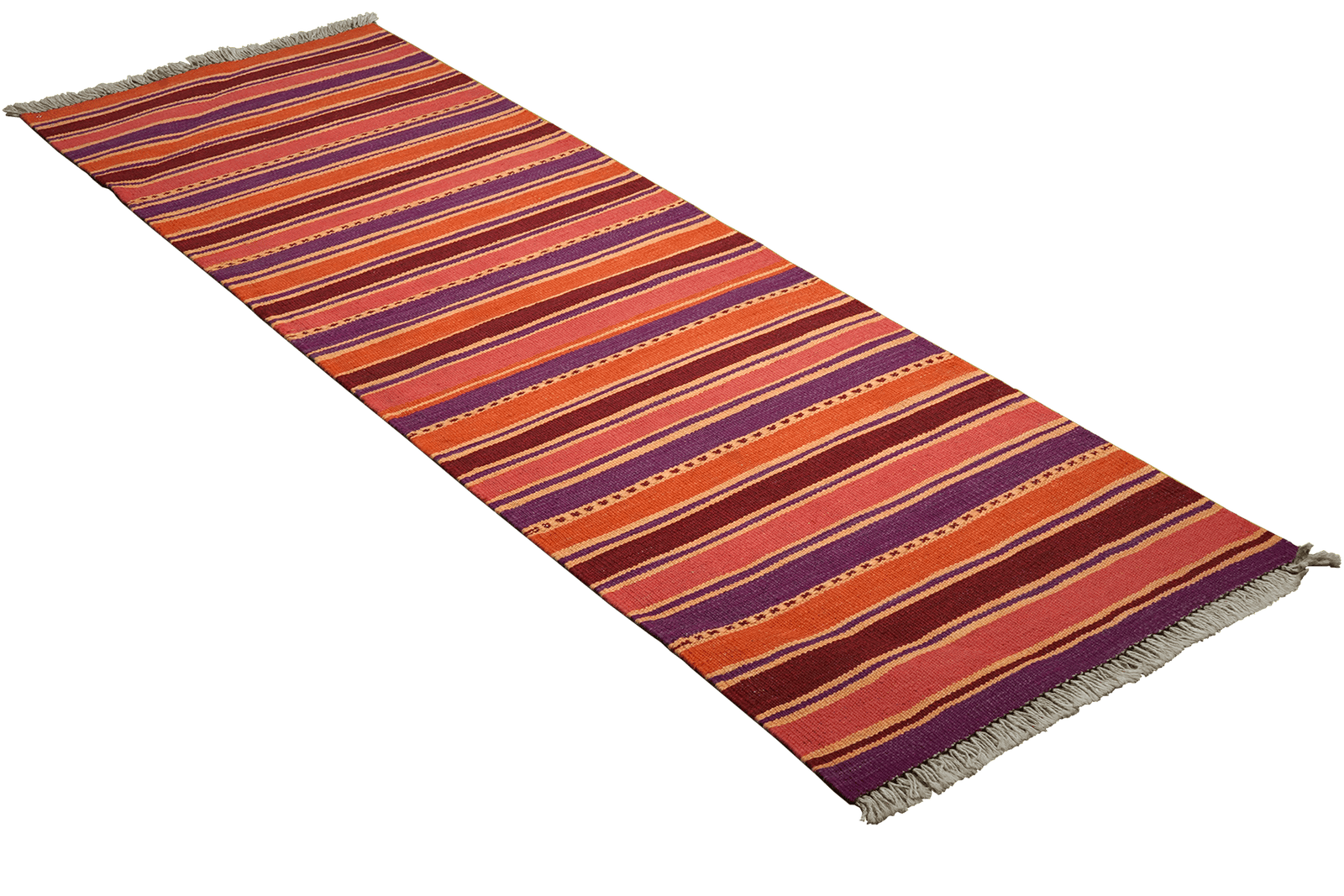 Kelim Gashgai — Handmade, 63x195 cm, Multicolor, 100% Virgin Wool | View 4