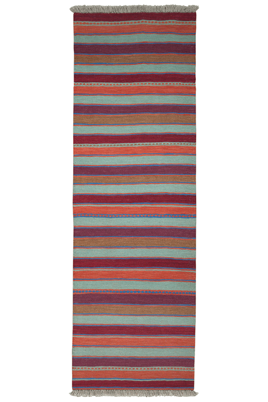 Kelim Gashgai — Handmade, 64x203 cm, Multicolor, 100% Virgin Wool | Main view