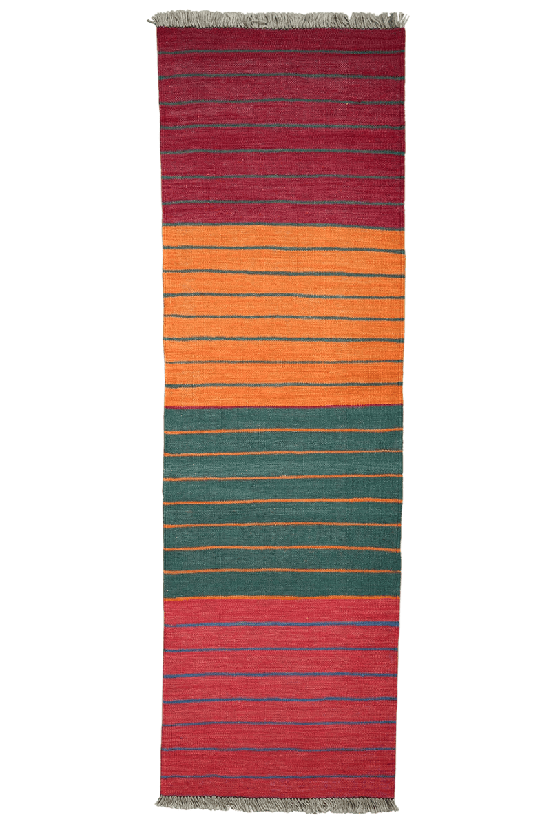 Kelim Gashgai — Handmade, 59x193 cm, Multicolor, 100% Virgin Wool | Main view