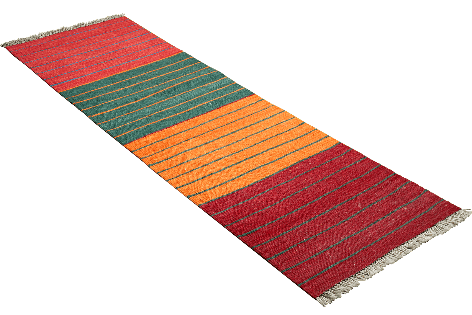 Kelim Gashgai — Handmade, 59x193 cm, Multicolor, 100% Virgin Wool | View 4
