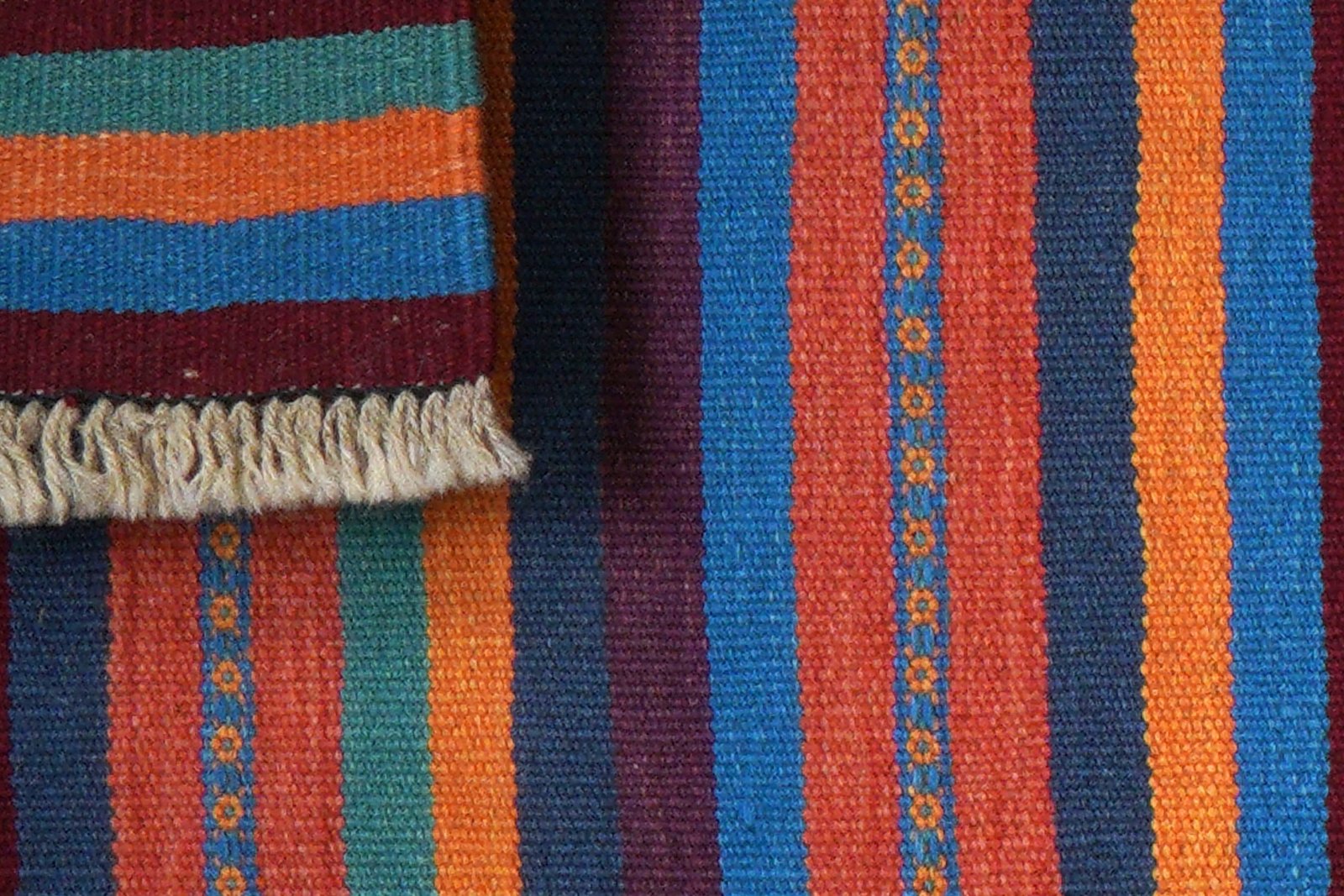 Kelim Gashgai — Handmade, 59x196 cm, Multicolor, 100% Virgin Wool | View 6