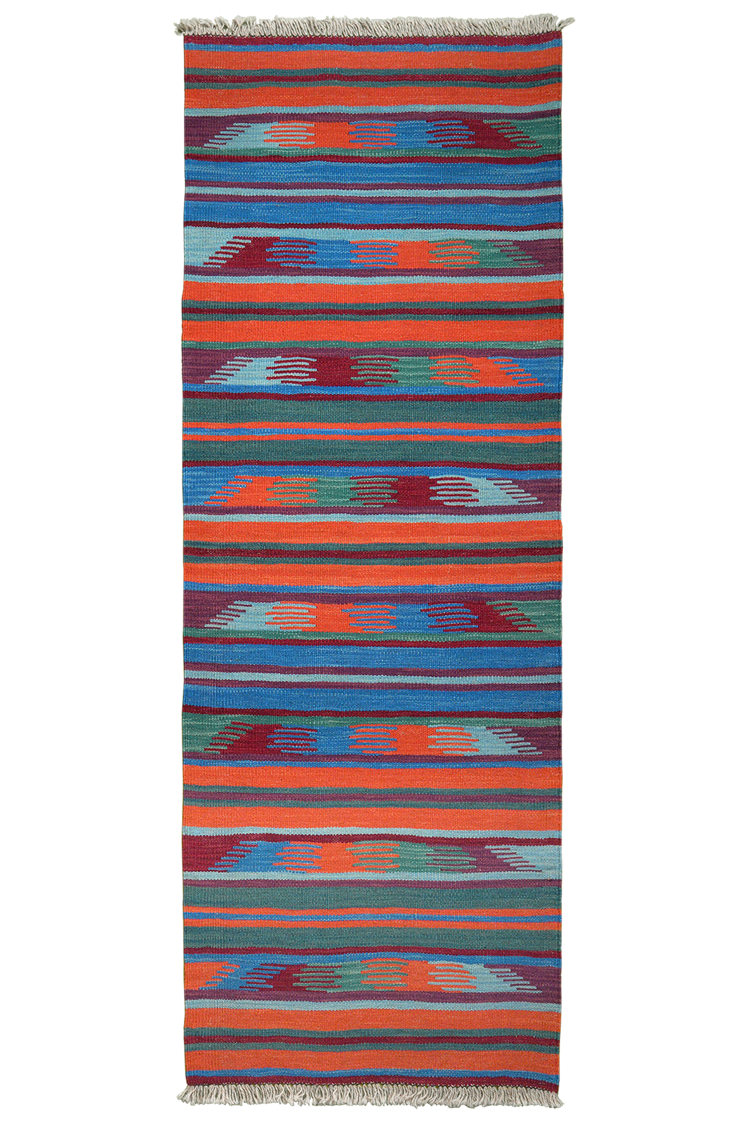 Kelim Gashgai — Handmade, 64x193 cm, Multicolor, 100% Virgin Wool | Main view