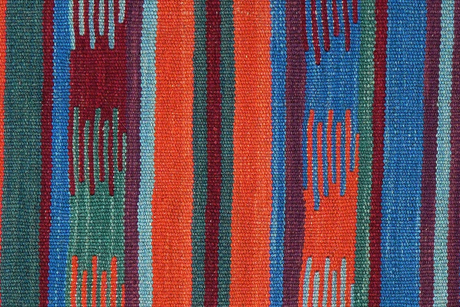 Kelim Gashgai — Handmade, 64x193 cm, Multicolor, 100% Virgin Wool | View 5