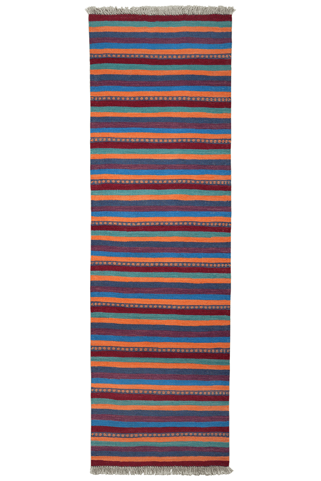 Kelim Gashgai — Handmade, 60x197 cm, Multicolor, 100% Virgin Wool | Main view
