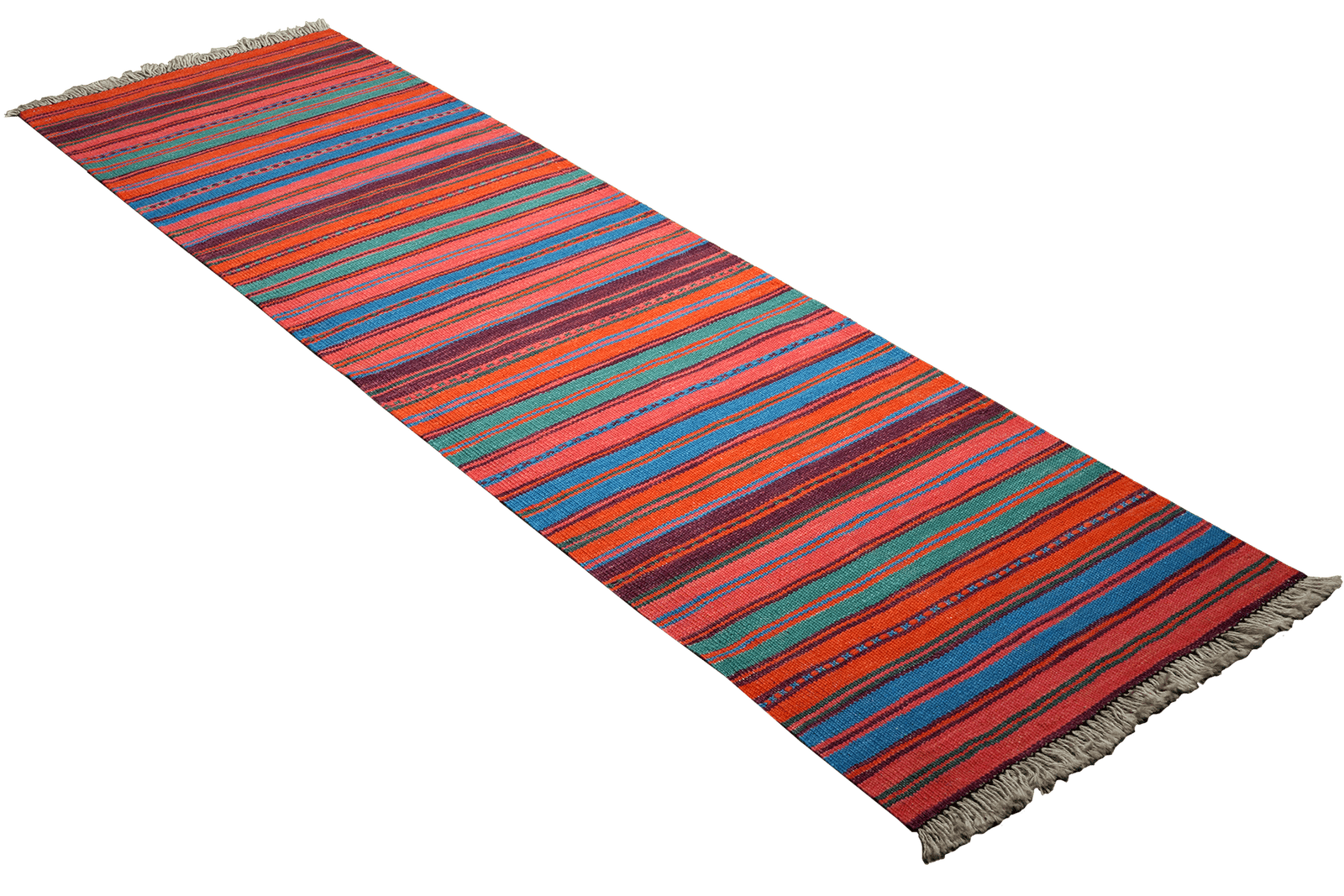 Kelim Gashgai — Handmade, 60x200 cm, Multicolor, 100% Virgin Wool | View 4