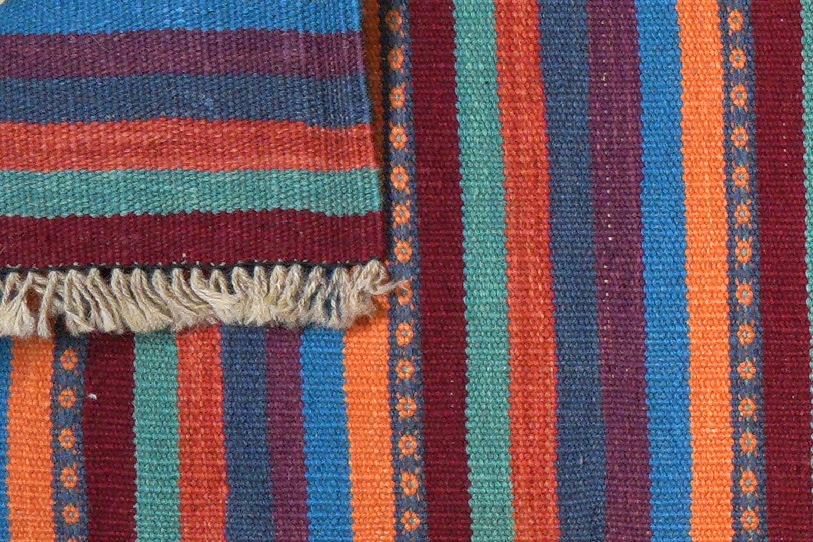 Kelim Gashgai — Handmade, 60x195 cm, Multicolor, 100% Virgin Wool | View 6