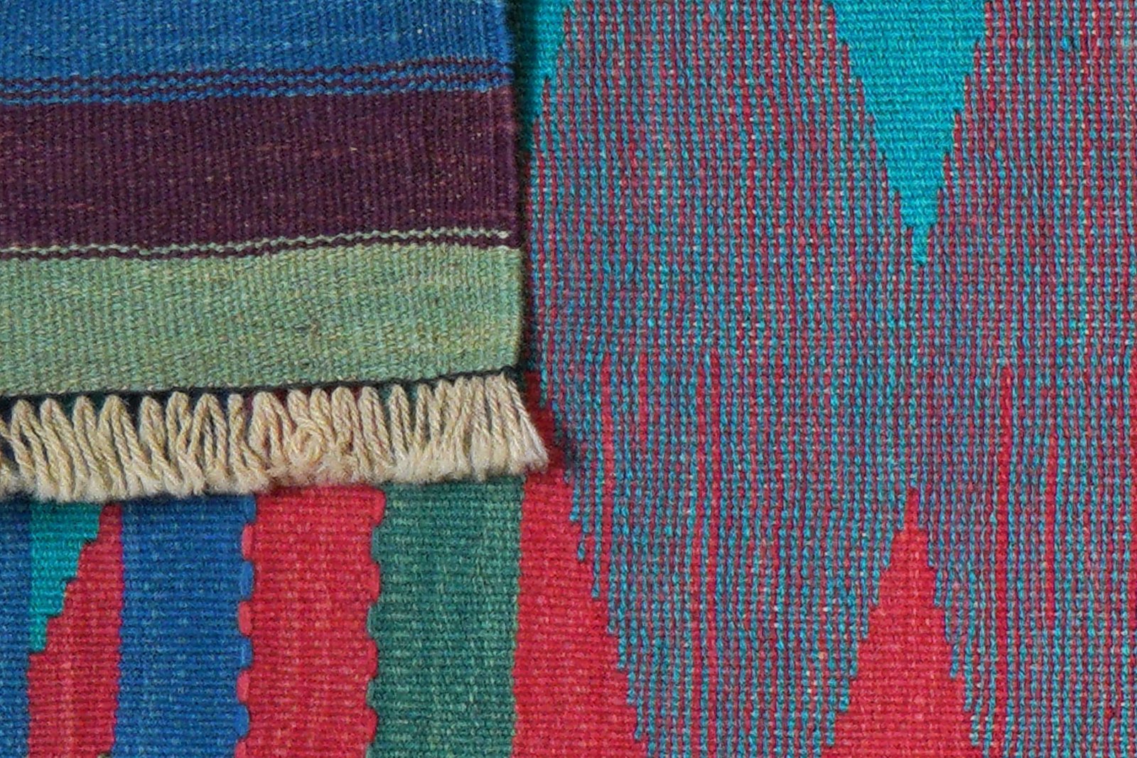 Kelim Gashgai — Handmade, 65x210 cm, Multicolor, 100% Virgin Wool | View 6