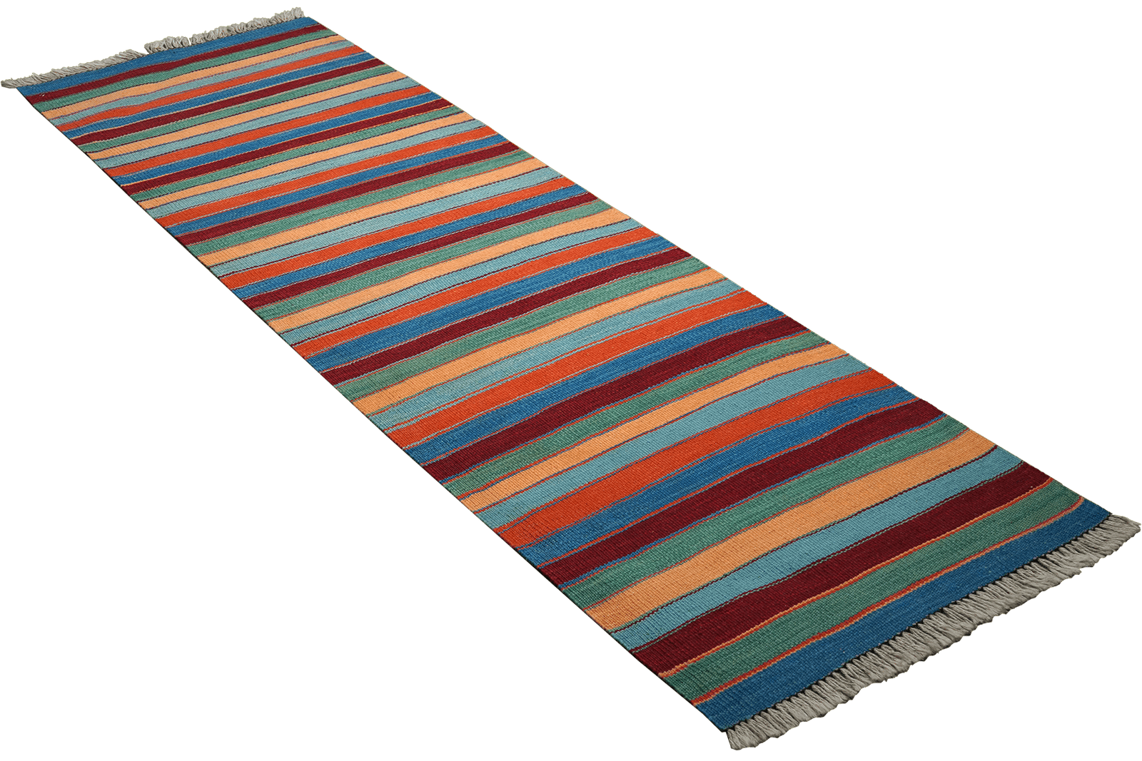 Kelim Gashgai — Handmade, 62x194 cm, Multicolor, 100% Virgin Wool | View 4