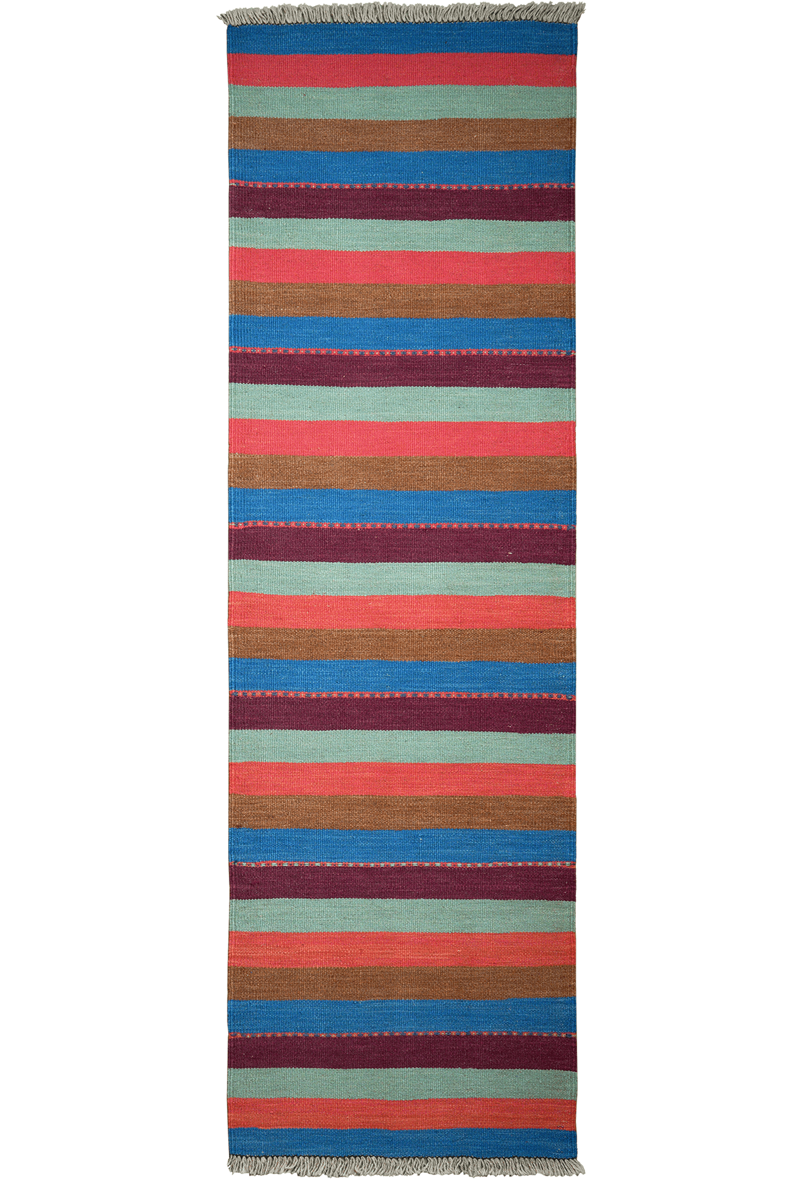 Kelim Gashgai — Handmade, 60x200 cm, Multicolor, 100% Virgin Wool | Main view