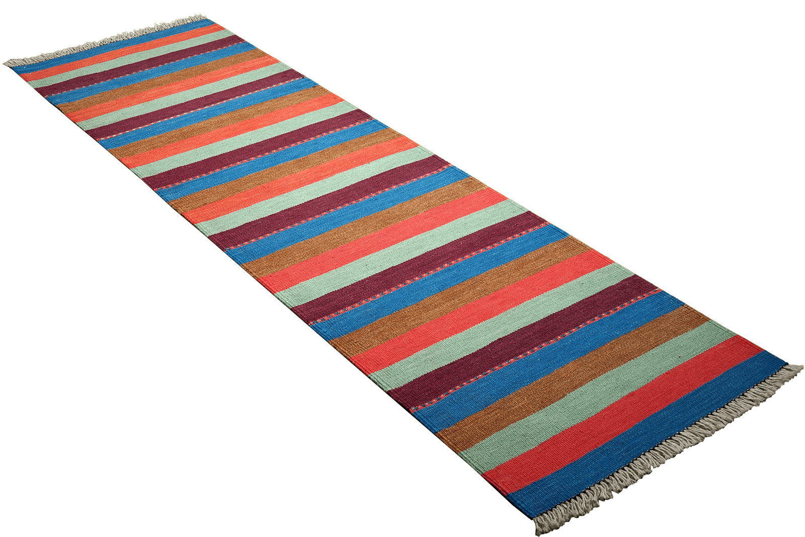 Kelim Gashgai — Handmade, 60x200 cm, Multicolor, 100% Virgin Wool | View 4