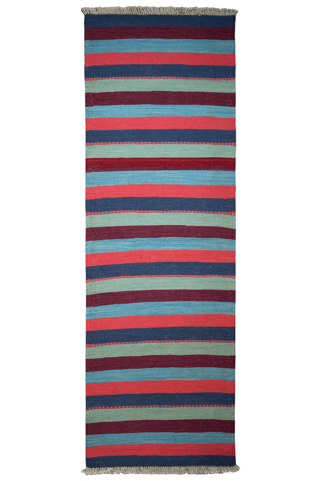 Kelim Gashgai — Handmade, 66x205 cm, Multicolor, 100% Virgin Wool | Main view