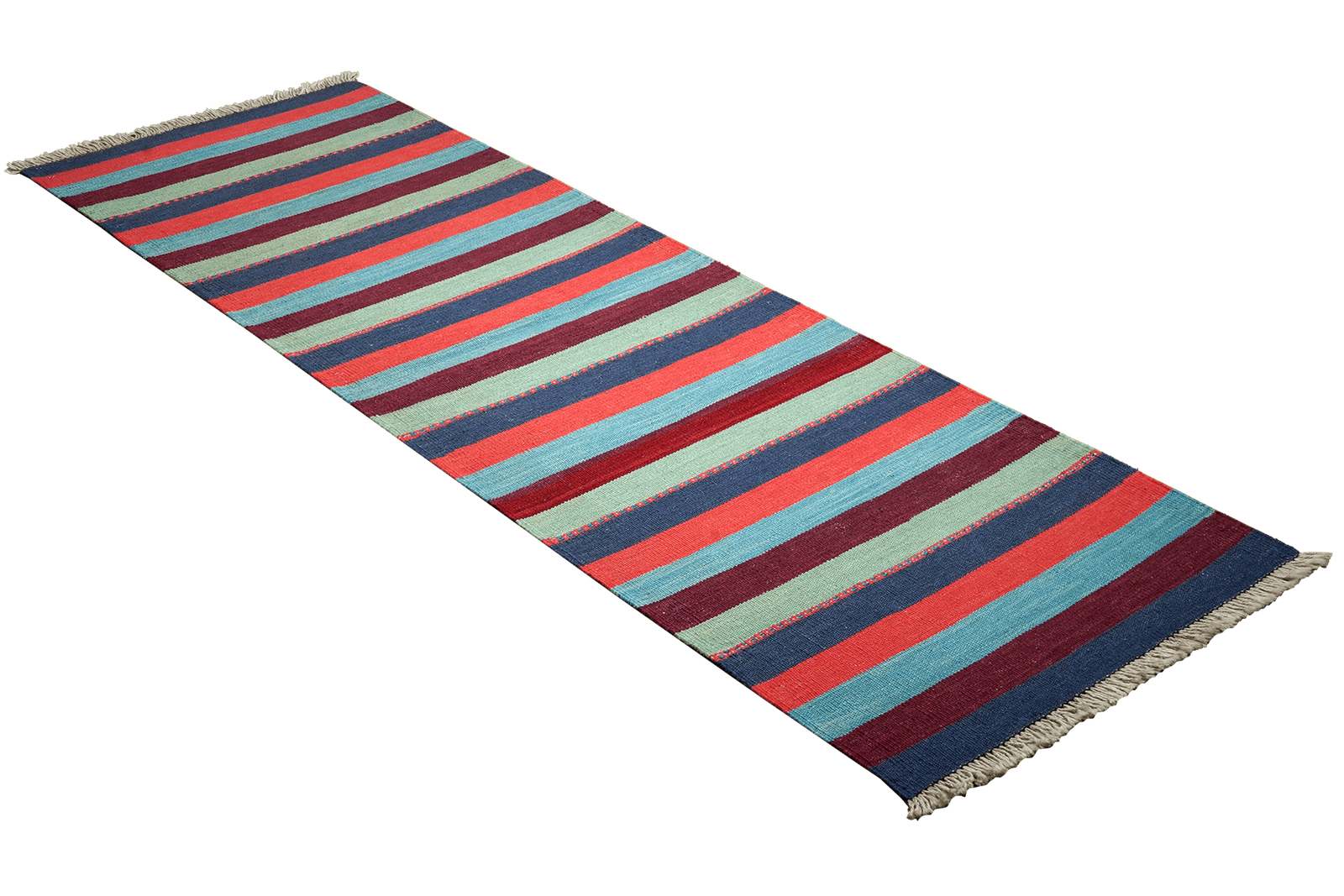 Kelim Gashgai — Handmade, 66x205 cm, Multicolor, 100% Virgin Wool | View 4