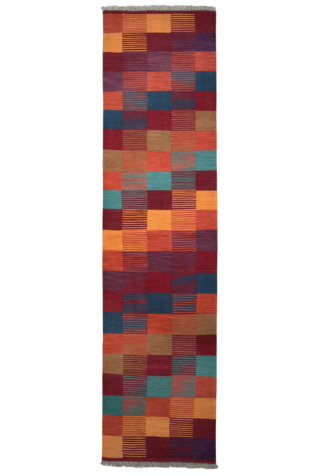 Kelim Gashgai — Handmade, 61x251 cm, Multicolor, 100% Virgin Wool | Main view