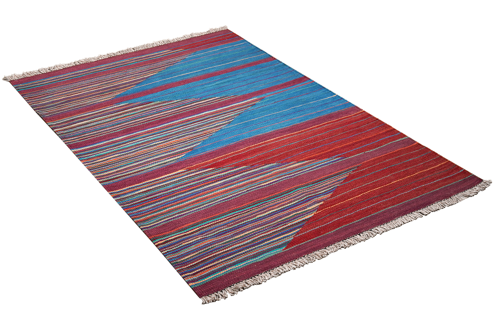 Kelim Gashgai — Handmade, 101x149 cm, Multicolor, 100% Virgin Wool | View 4