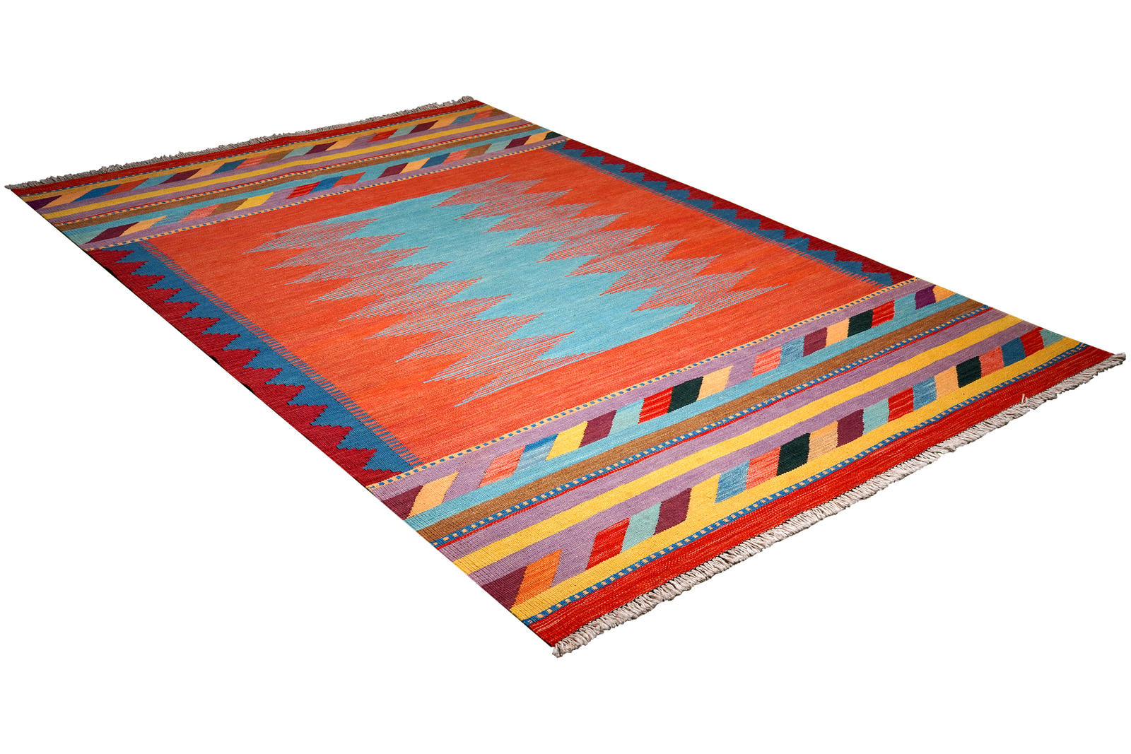 Kelim Gashgai — Handgefertigt, 258x170 cm, Bunt, 100% Virgin Wool | View 5