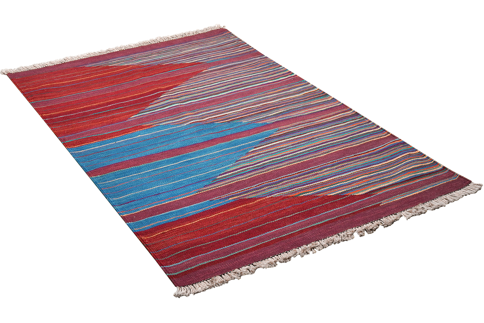 Kelim Gashgai — Handmade, 100x150 cm, Multicolor, 100% Virgin Wool | View 4