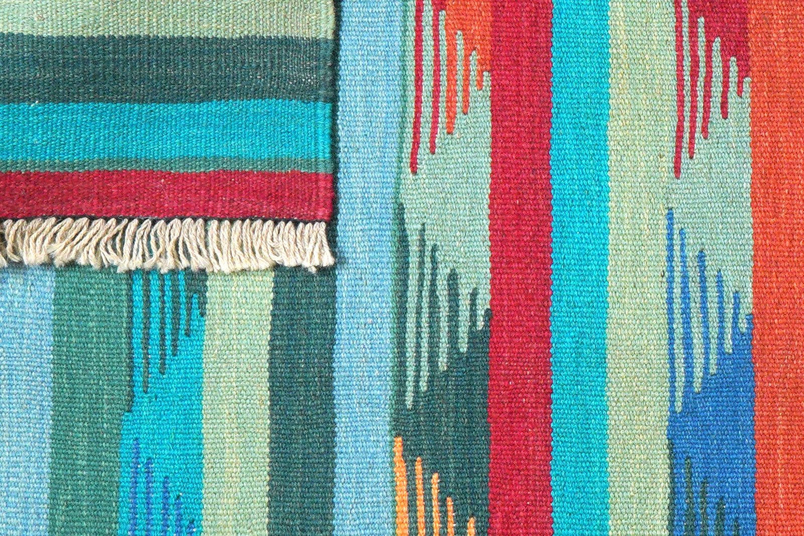 Kelim Gashgai — Handmade, 100x156 cm, Multicolor, 100% Virgin Wool | View 6